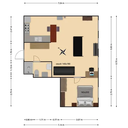 Floor Near Ferry Terminal - Free Parking * Reval